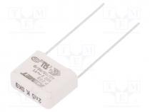 Capacitor  paper, Y1, 2.5nF, 500VAC, 15mm, 10%, THT, Series  P295