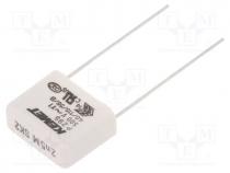 Capacitor  paper, Y1, 2.5nF, 500VAC, 15mm, 20%, THT, Series  P295