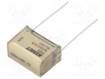 Capacitor  paper, X2, 220nF, 275VAC, 20.3mm, 20%, THT, Series  P409