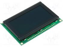 Display  LCD, graphical, 128x64, FSTN Negative, 75x52.7x8.9mm, LED