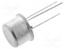 Transistor  NPN, bipolar, 50V, 0.5A, 0.8/3W, TO39, 8dB