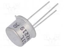 Transistor  NPN, bipolar, 40V, 0.8A, 0.8/3W, TO39, 4dB