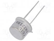 Transistor  NPN, bipolar, 40V, 0.8A, 0.8/3W, TO39, 4dB