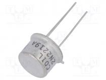 Transistor  NPN, bipolar, 40V, 0.8A, 0.8/3W, TO39, 4dB