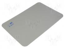 Bench mat, ESD, L  0.6m, W  0.4m, Thk  2mm, grey, Rsurf  5....500M, 440C