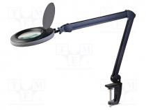 Desktop magnifier with backlight, 5dpt(x2.25), Ø120mm, Ø4.72"