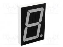 Display  LED, 7-segment, 56.9mm, 2.3", No.char  1, red, 26÷75mcd