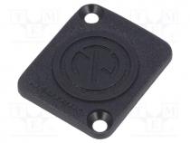 Protection cap, flange (2 holes),for panel mounting,screw