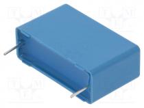 Capacitor  polypropylene, X2, 3.3uF, 27.5mm, 20%, 18x33x31.5mm