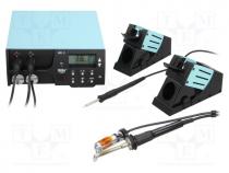 Soldering/desoldering station, digital,with push-buttons, 300W