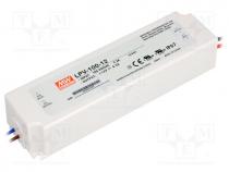 Power supply  switched-mode, LED, 102W, 12VDC, 8.5A, 90÷264VAC