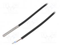 Sensor  temperature, NTC, 10k, -40....105C, Len  1.5m, Leads  2 leads