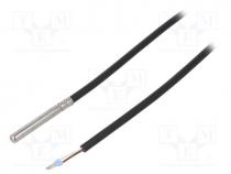 Sensor  temperature, NTC, 10k, -40÷105C, Len  1.5m, Leads  2 leads