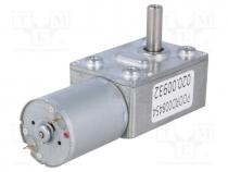 Motor  DC, with worm gear, 3....9VDC, 1A, Shaft  D spring, 160rpm, 37  1