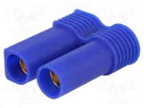 Plug, DC supply, EC5, female, PIN  2, for cable, soldered, 40A, 500V