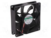 Fan  DC, axial, 12VDC, 92x92x25mm, 87.04m3/h, 34dBA, Vapo, 3000rpm