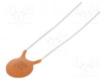 Capacitor  ceramic, 10nF, 500V, Y5V, -20....80%, THT, 10mm