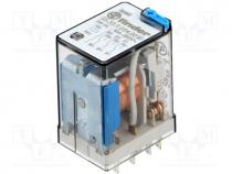 Relay  electromagnetic, 3PDT, Ucoil  24VDC, 10A/250VAC, 10A/30VDC
