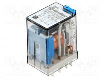 Relay  electromagnetic, 3PDT, Ucoil  24VDC, 10A/250VAC, 10A/30VDC