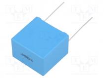 Capacitor  polypropylene, X1, 1uF, 480VAC, 20%, THT, Pitch  27.5mm