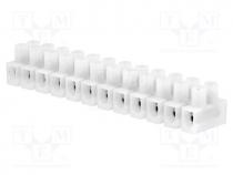 Terminal block, screw terminal, 0.5....2.5mm2, 450V, 24A, ways  12