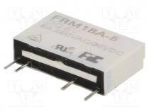 Relay  electromagnetic, SPST-NO, Ucoil  5VDC, 5A/250VAC, 5A/30VDC