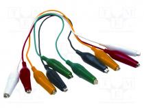 Set of test leads, Urated  300V, Inom  7A, Len  0.3m