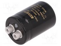 Capacitor  electrolytic, 220uF, 400VDC, Ø36x52mm, Pitch  12.8mm