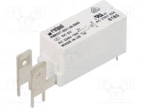 Relay  electromagnetic, SPST-NO, Ucoil  6VDC, 20A/250VAC, 20A, IP40
