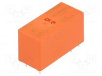 Relay  electromagnetic, SPST-NO, Ucoil  12VDC, 16A/250VAC, 360