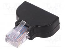 Adapter, PIN  8, terminal block,RJ45 plug, screw terminal