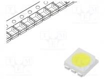 LED, SMD, 5050,PLCC6, white cold, 5850÷12000mcd, 5500-6650K, 70