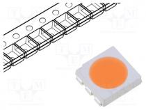 LED, SMD, 5050,PLCC6, green (leaf), 25.5÷28lm, 5x5x1.5mm, 120