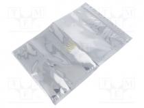 Protection bag, ESD, L  305mm, W  203mm, Thk  76um, IEC 61340-5-1