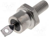 Diode  stud rectifying, 1.2kV, 1.5V, 20A, cathode to stud, DO4, M5