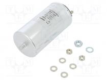 Capacitor  polypropylene, 30uF, Leads  M6 screw, ESR  6m, M8 screw