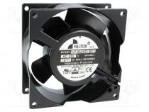 Fan  AC, axial, 230VAC, 92x92x38mm, 75m3/h, 37dBA, ball bearing