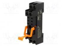 Socket, PIN  8, 8A, 300VAC, H  80.2mm, W  15.8mm, Mounting  DIN