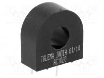 Current transformer, AC, Iin  20A, 100, 40mVA, C  15.24mm, D  7.62mm