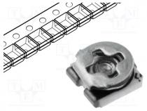 Potentiometer  mounting, single turn, 10k, 100mW, SMD, 25%