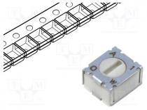 Potentiometer  mounting, single turn,horizontal, 1k, 100mW, SMD