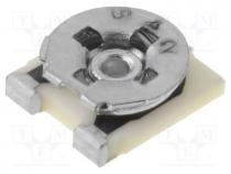 Potentiometer  mounting, single turn,horizontal, 500, 200mW, SMD