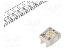 Potentiometer  mounting, single turn, 50k, 250mW, SMD, 20%