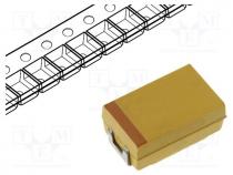 Capacitor  tantalum, low ESR, 470uF, 6.3VDC, SMD, Case  D, 2917, 10%