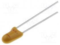 Capacitor  tantalum, 47uF, 10VDC, THT, 10%, -55....125C, 2.5mm