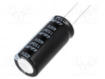 Capacitor  electrolytic, THT, 150uF, 400VDC, Ø18x40mm, Pitch  7.5mm