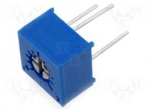 Potentiometer  mounting, single turn,horizontal, 100k, 500mW