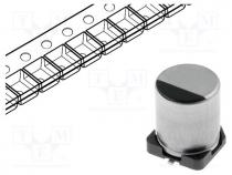 Capacitor  electrolytic, low impedance, SMD, 220uF, 16VDC, 20%