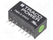 Converter  DC/DC, 6W, Uin  4.5....9V, Uout  15VDC, Uout2  -15VDC, SIP8