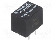 Converter  DC/DC, 5W, Uin  4.5....13.2V, Uout  15VDC, Uout2  -15VDC
